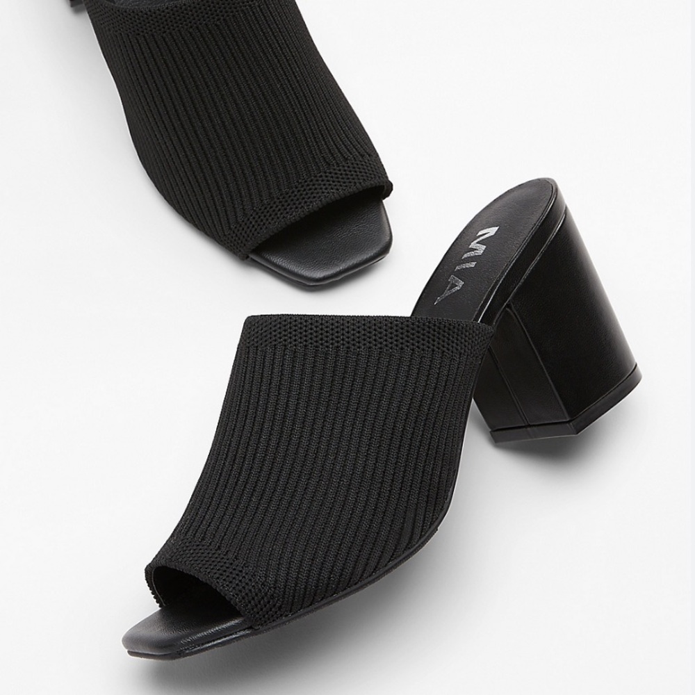 MIA Florina Knit Stretch Block Sandal